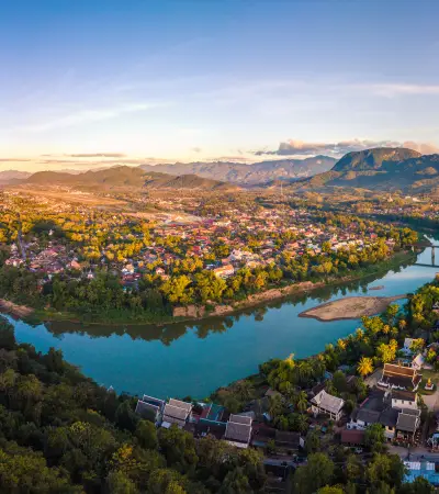 琅勃拉邦360度全景照片