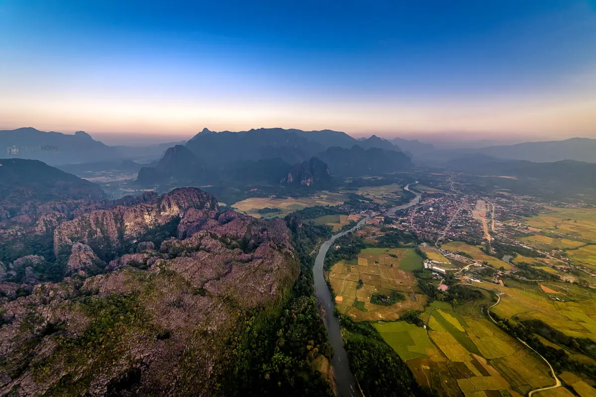 การสำรวจวังเวียง - ทางอากาศ