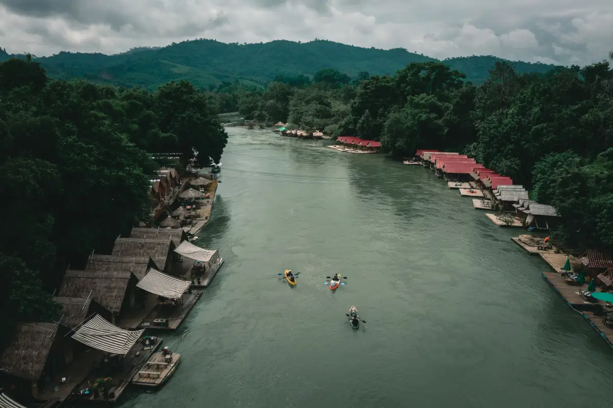 Kayaking on the Nam Lik River