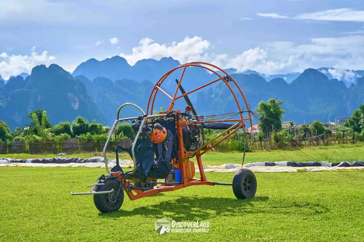 Paramotor Ride in Vang Vieng