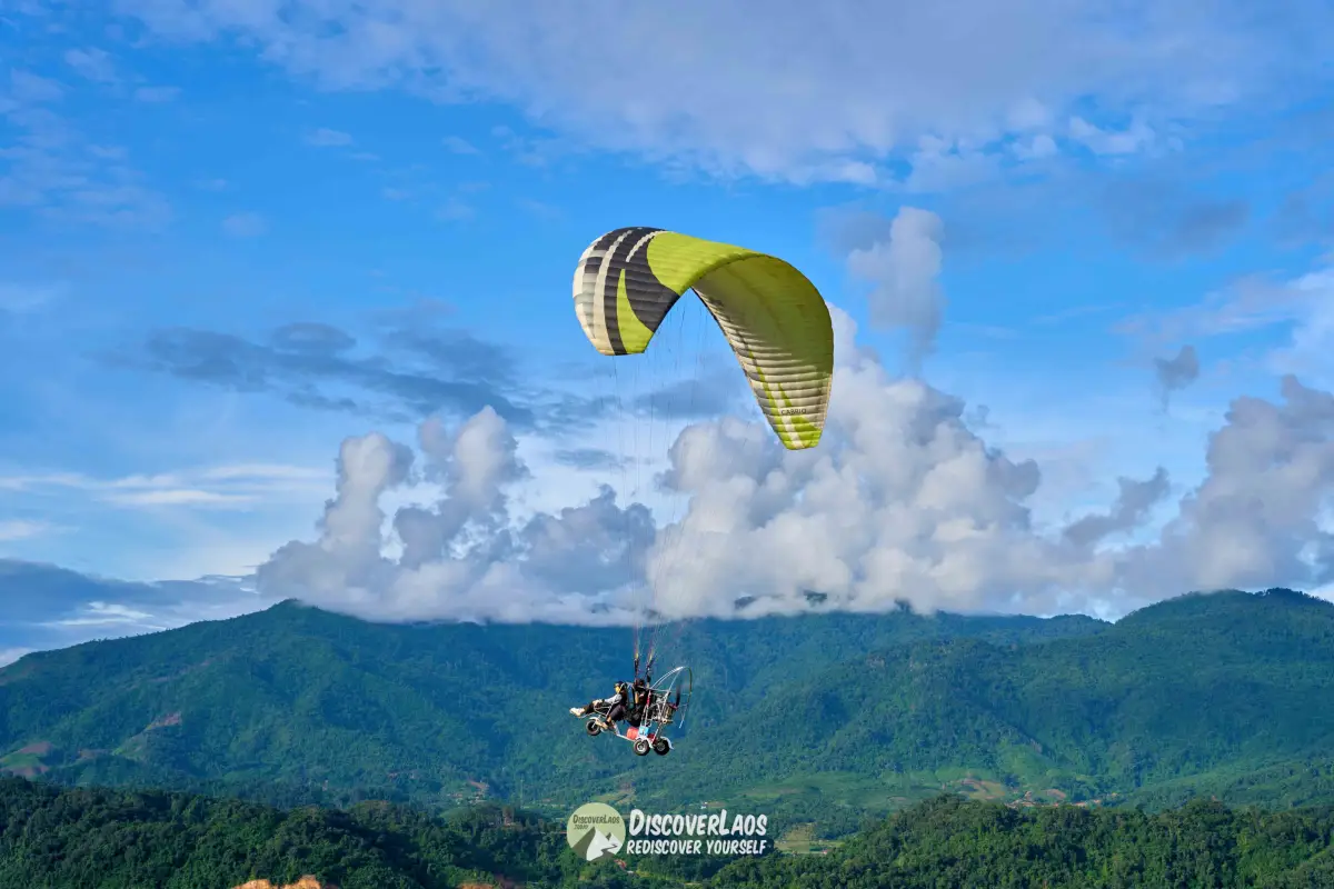 Paramotor Ride in Vang Vieng