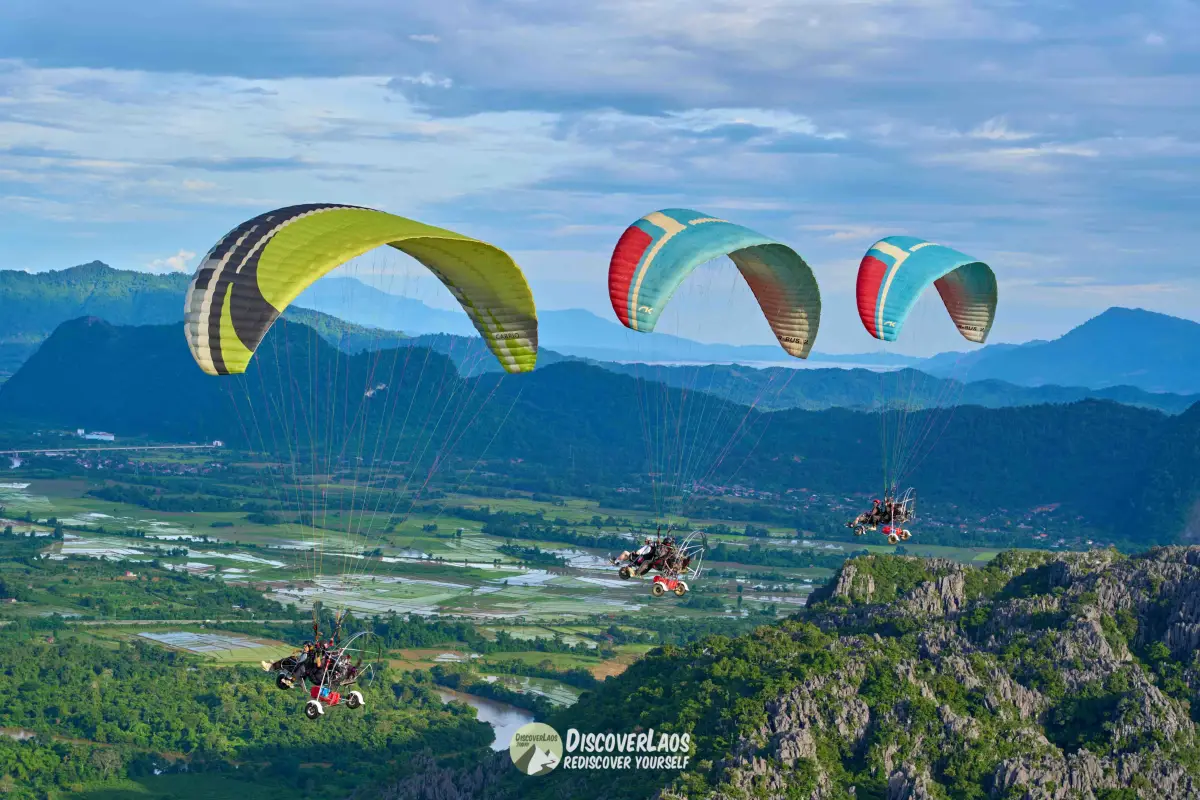 Paramotor Ride in Vang Vieng