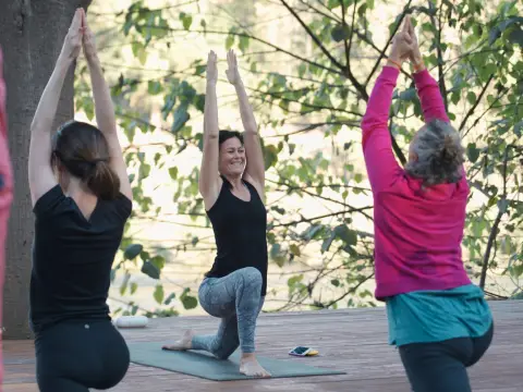 Yoga Class at Namkhan Ecolodge
