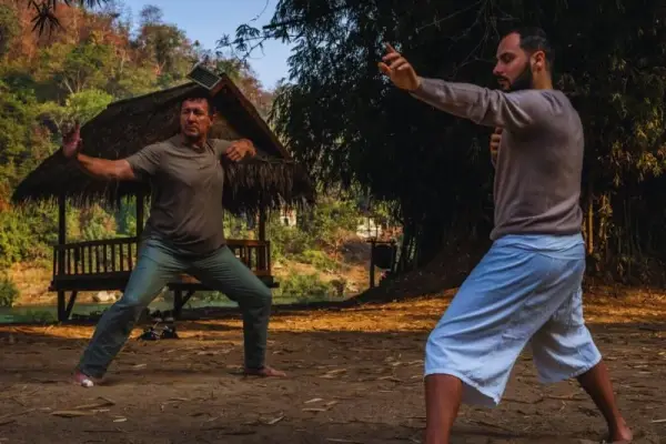 Chi Kung Class at NamKhan Eco Lodge
