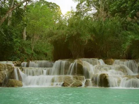 2 Day Mountain Biking & Trekking to Kuang Si Waterfall
