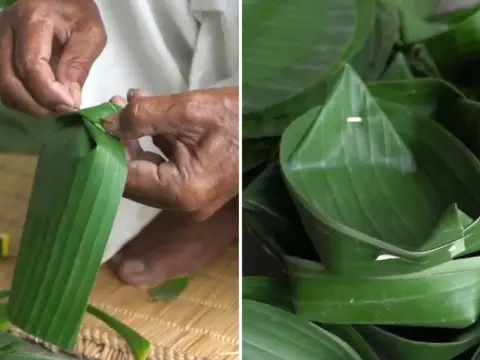 Crafting Natural Plates and Containers at Nahm Dong Park