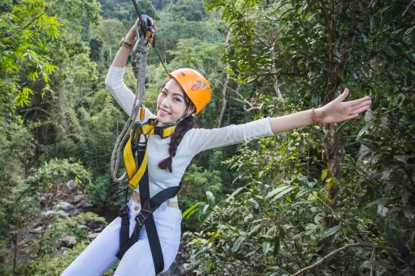 4 Ziplines and Tree Top Experience at Nam Kat Yorla Pa