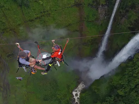 Fly at Tad Fane with Coffee Break 300 Meters High In the Air