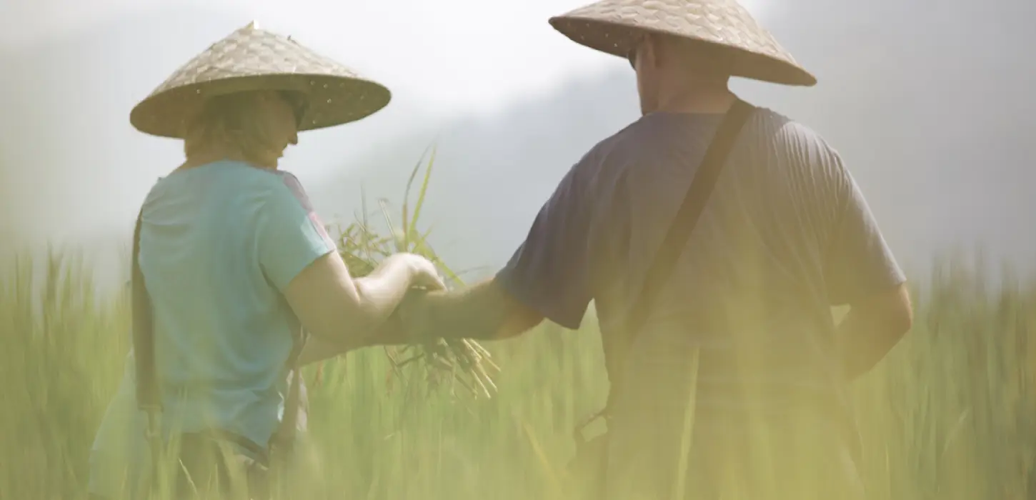 1 Day Rice is Life Experience & Kuang Si Waterfall