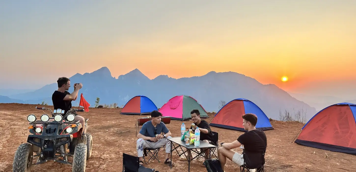 Exclusive Sunrise and Sunset Camping Experience in Nong Khiaw