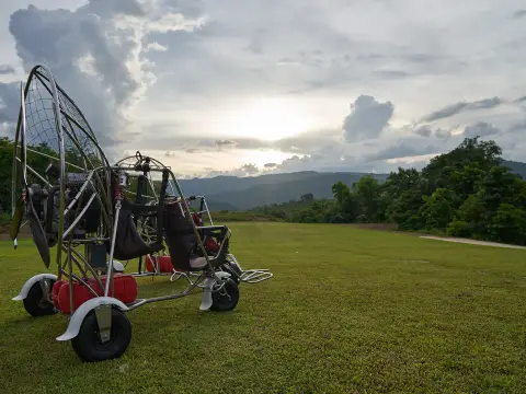 Paramotor Morning Experience Over Luang Prabang