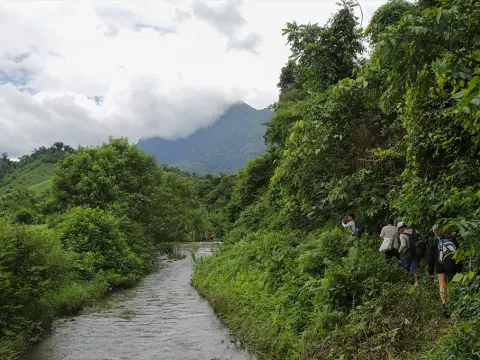 2 Days Trek in Nong Khiaw: 100 Waterfall Trek, Homestay & Historic Cave Treks + Village