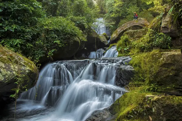 Resort Car, Trekking, Sky Bridges, Waterfall, 11 Zip Lining at Nam Kat Yorla Pa