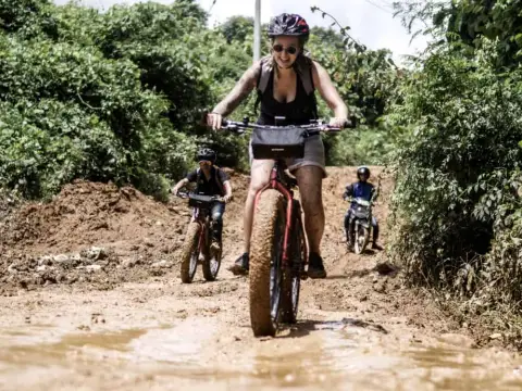 Half-Day Thrill: E-Mountain Biking (Beginner) & Elephant Experience