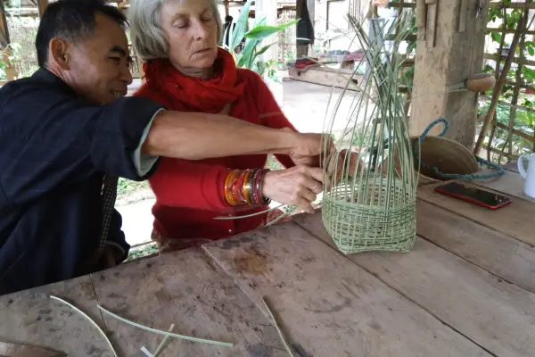 Bamboo Weaving Workshop At BanLue Handicrafts Center