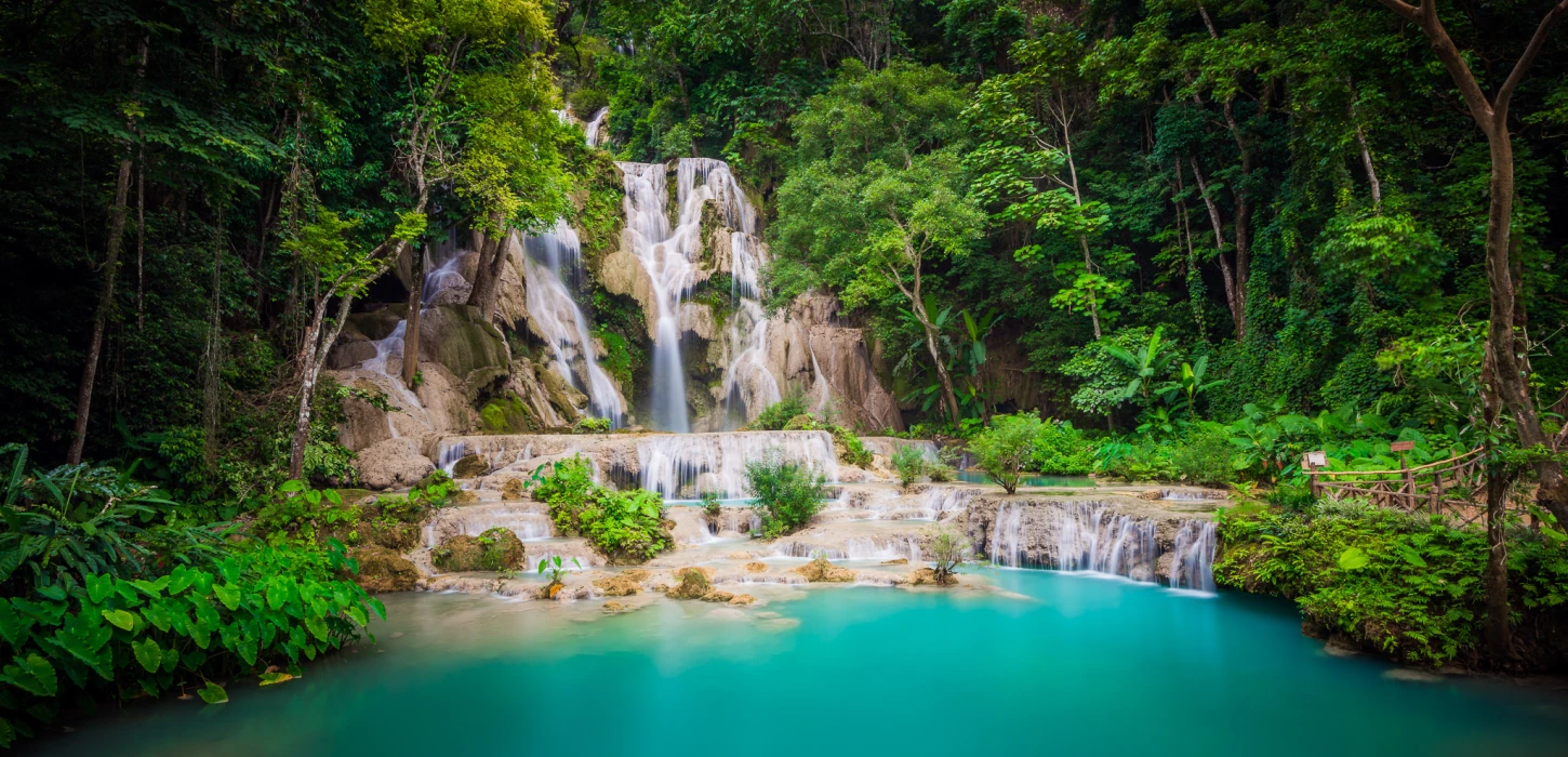 Kuangsi Waterfall in Luangprabang