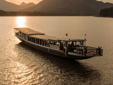 Luang Prabang Sunset Cruise with Dinner on the Mekong River